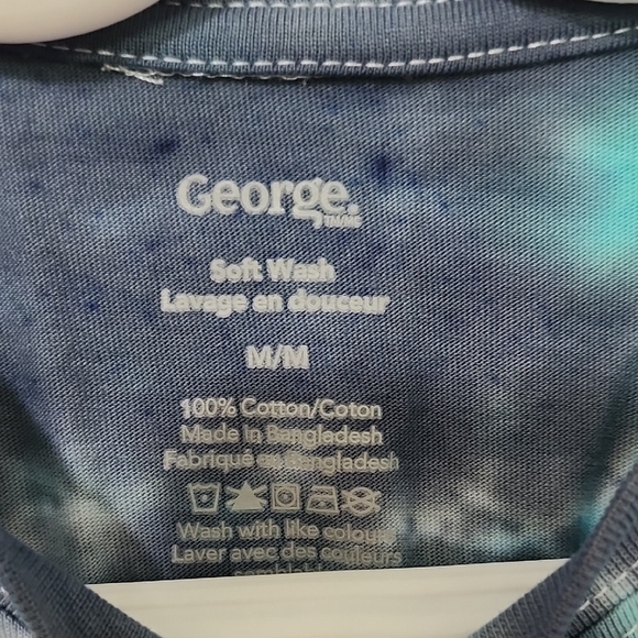 Handmade Tie-Dye Shirt in Blue and Black - Picture 2 of 4